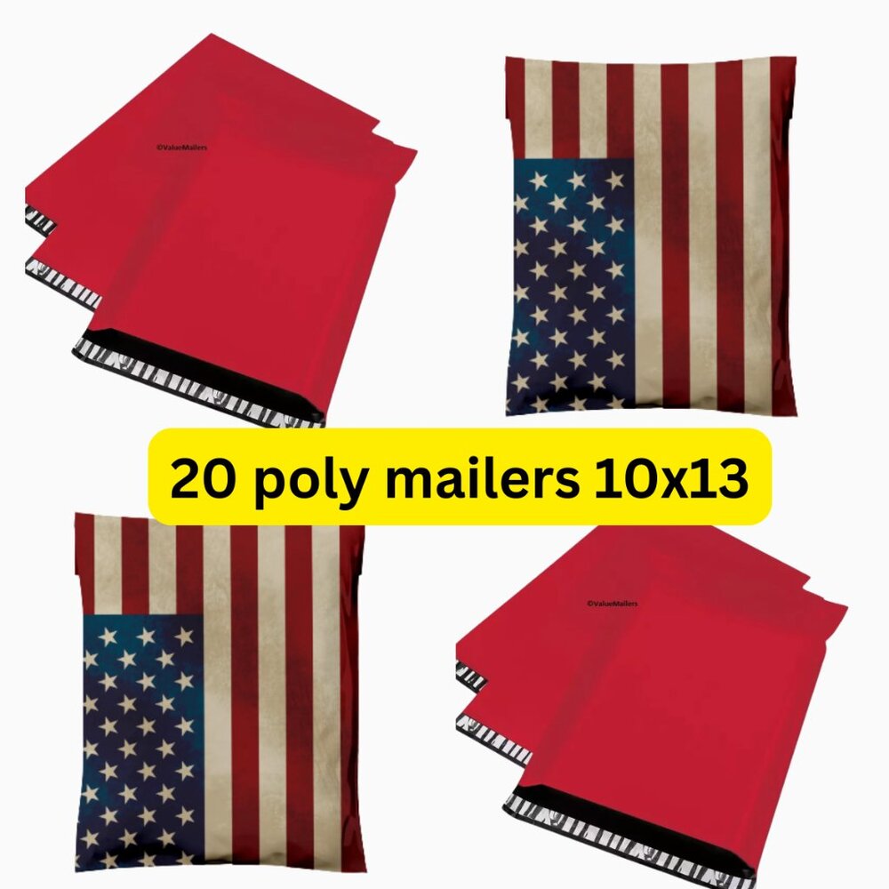20 mixed poly mailers size 10x13